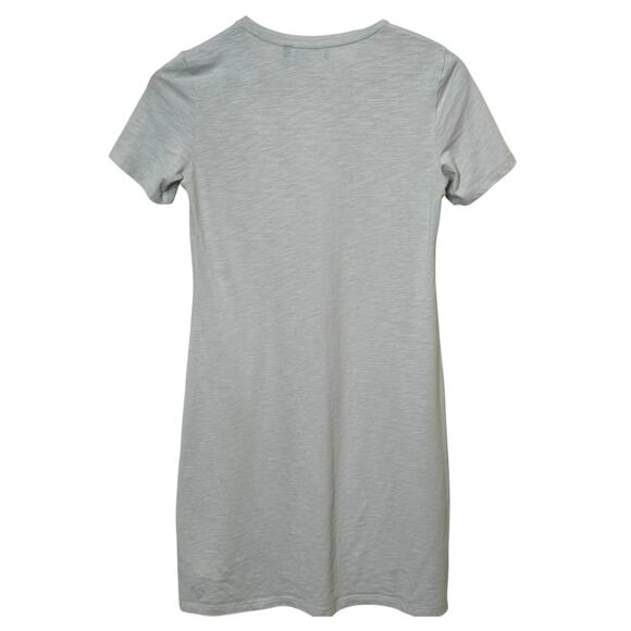 Theory Size Small Cherry B2 T-Shirt Dress Atmos Light Gray - Picture 4 of 6